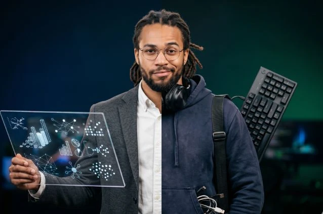 Estudante na dúvida entre ciência de dados e programação