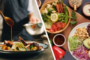 alimentos trabalhados por profissional de nutrição e de gastronomia